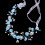 (Blue) Pearl Flower Headband for Bridesmaid Wedding 1