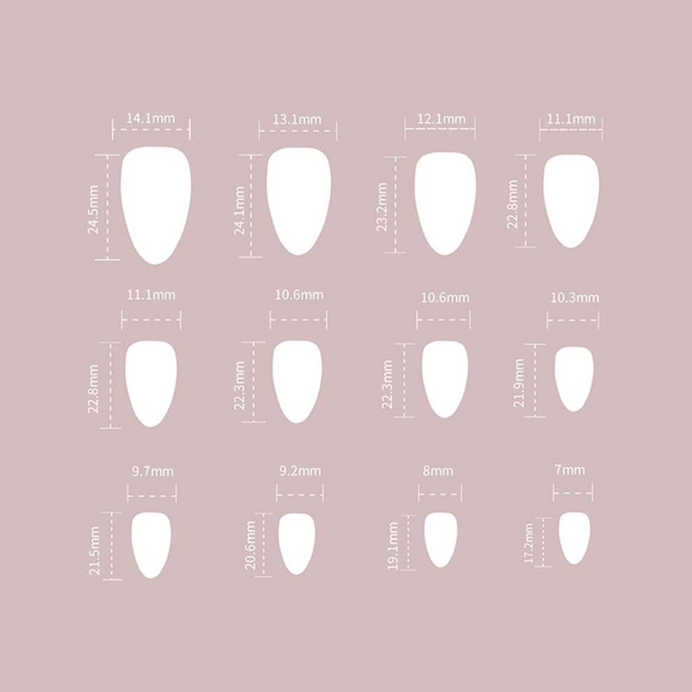 Dcph-Clothing 24Pcs Star Moon Press-On Nails For Stage Wear