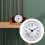 (Silver) Quartz Clock Insert Movement with Roman Numerals 61mm Diameter Plastic Glass Dial 3