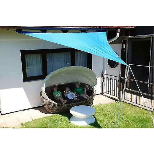 (Gray, 3*3*3m) Toldo Triangular para Jardim e Piscina em Tecido HDPE à Prova de Água e UV 1