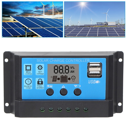 Solar Laderegler 20A PWM Dual USB