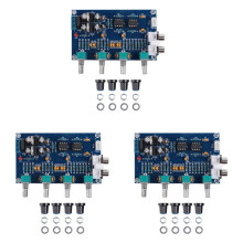 3X Amplifier NE5532 Preamp Preamplifier Volume Tone Control Finished Board Treble Midrange Bass EQ DIY Dual AC 12V - 18V