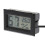 (Black with Probe) Termometro igrometro per rettili con sonda e display LCD per terrari e acquari. 2