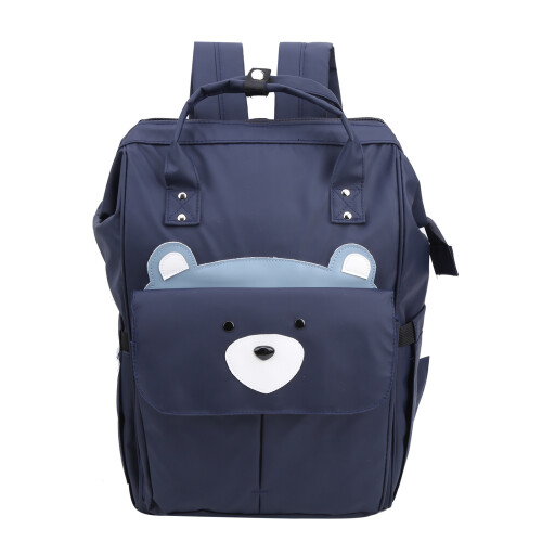 Große Wickeltasche Rucksack marine