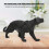 Detaillierte Panther Figur Kunststoff 24 cm 1