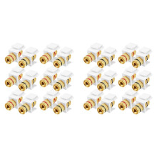 24 Sztuk Banana Jack Binding Post Jack Insert, Czarne i Czerwone PierśCienie Audio Speaker ZłąCze Typu ŚRuby