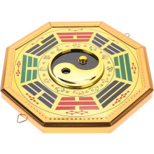 Bagua Bronze Spiegel Dekorativer konvexer Spiegel Einzigartiges minimalistisches Design Aluminium Metallmaterial