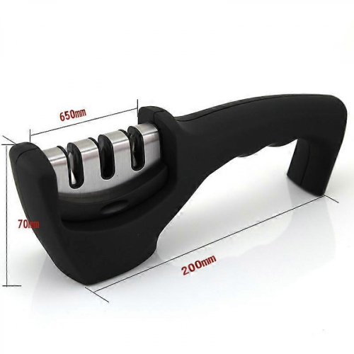 Smart Sharpening Knife Sharpener - Professional Level 3 Manual Knife Sharpener for Sharpening Kitchen Knives - Ceramic Stone, Tungsten 2