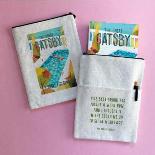 Great Gatsby Library Quote Book Sleeve Other Book