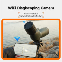 Cámara WiFi SC002, Cámara de Digiscoping Compatible con Binoculares SV28, SV41 Pro Spotting y SV202 para Exteriores