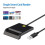 Draagbare USB 2.0 smartcardlezer voor ID- en simkaarten, geschikt voor computers en laptops. 4