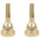 2X Embouchure de Trombone Alto en Cuivre 6,5AL Or 2