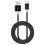(Black) Eseekgo Intelligent Fast Charging USB-C to USB-A Braided Cable 1M 3