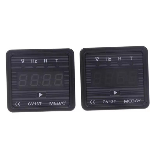 MEBAY 1PCS GV13T  Generator Digital Display Instrument Voltmeter Frequency Hour Test Panel Meter 220V 2