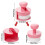 8 Colors Flat Top-Ink Blending Brushes,  Ink Blender Brushes Set, Round Ink Blending Tools with Soft Bristle 8