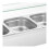 Bain-marie - 2,000 watts - 3 x GN 1/2 - robinet de vidange - couvercle 3