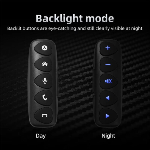 Wireless Steering Wheel Remote Control for Car - 10 Keys, Music Playback, DVD, Multimedia, Android Navigation 1