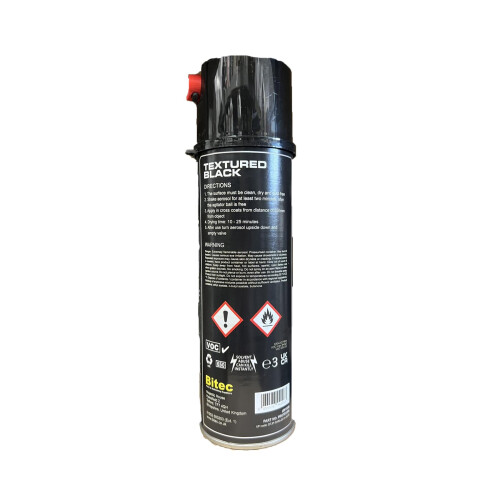 Pro Range PROTEX500 Black Spray Texture Coating 500ml Aerosol Can 1