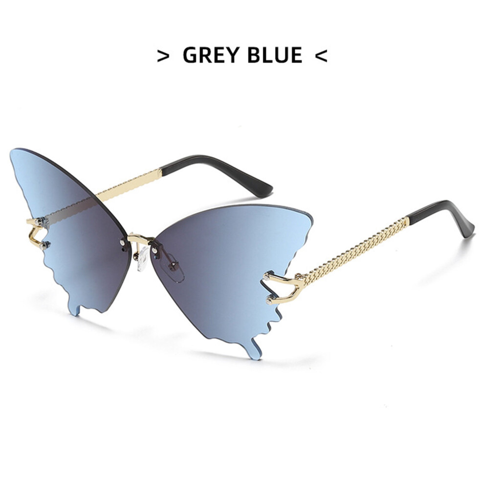 Photos - Glasses & Contact Lenses  Women\'s UV Polarized Sports Sunglasses - Butterfly(Grey Blue)
