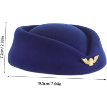 Czapka stewardesy Elegancka czapka beret dla stewardesy dla kobiet Czapka pilota linii lotniczych Czapka stewardesy Czapka stewardesy