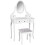 Homcom Mesa de Maquillaje Blanco 80 x 40 x 140 cm 1