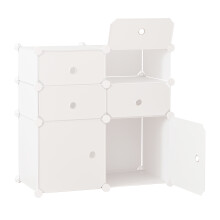 Armario Modular Plástico Blanco 75 x 37 x 73cm