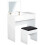 Homcom Mesa para Maquillaje Blanco 80 x 40 x 79 cm 1