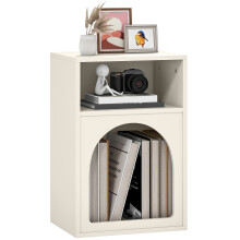 Mesita de Noche Beige 40 x 30 x 60 cm