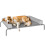 PawHut Cama Elevada Perro Gris 110 x 75 x 30 cm 1