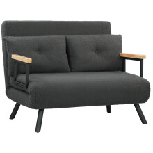 Sofá Cama Doble Gris 102 x 73 x 81 cm