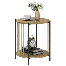 Mesa Auxiliar Marrón 43.5 x 43.5 x 51 cm