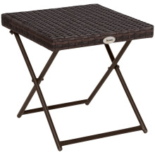 Mesa Cuadrada Plegable Marrón 40 x 40 x 40 cm