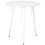 Homcom Mesa de Comedor Blanco Ø70 x 75 cm 1