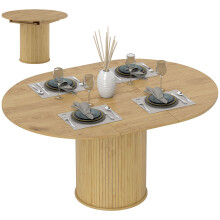 Mesa Comedor Extensible Marrón 150 x 110 x 75 cm
