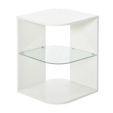 Mesita Auxiliar de Salón Blanco 40 x 40 x 56 cm