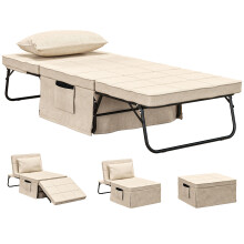Sillón Cama Beige 75 x 80 x 74 cm