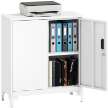 Armario Archivador Metálico Blanco 80 x 35 x 91 cm