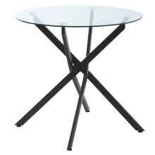 Mesa de Comedor Negro Ø80 x 75 cm