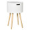 Homcom Mesa Auxiliar Blanco 38 x 38 x 63 cm 1