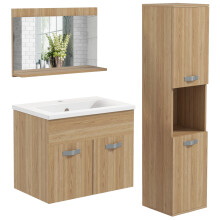 Muebles de Baño Marrón 30 x 30 x 131.5 cm