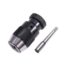 Automatic Self-Tightening Drill Chuck B16 with Morse Taper MT1 Shank,Connecting Rod Universal for Drill Lathe,Drill Tool