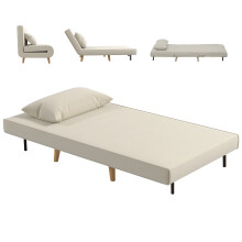 Sofá Cama Beige 94 x 78 x 80 cm