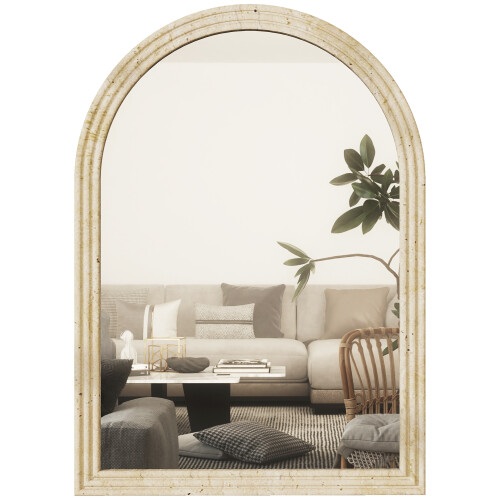 Homcom Espejo de Pared Beige 60 x 2 x 90 cm