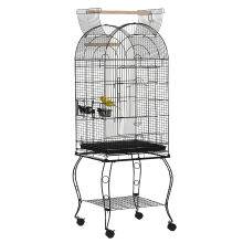 Jaula para Pájaro Negro 51 x 51 x 153 cm