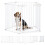 PawHut Barrera de Seguridad Blanco 300 x 74.5 cm 1