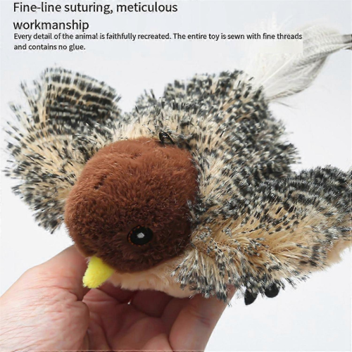 Jouet interactif pour chat télécommandé, oiseau volant aux ailes battantes 1