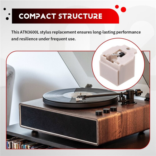 ATN3600L Stylus Replacement Precise Reading Sturdy Material for Record Players 2