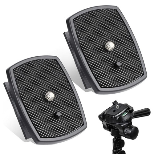 2 Pack 43x43mm Quick Release Plate for Tripods Camera Mount Adapter with Screws 1