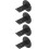 4pcs Stair Handrail Bracket, Suitable for Square Handrails, Wall-Mounted Handrail Support Bracket, Ideal for Staircases 1