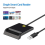 USB 2.0 Smart Card Reader ID SIM Card Reader Portable 4